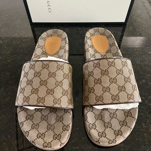 Men's GG canvas slide sandal